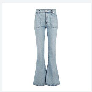 NWT sz 26, $360 MSRP Daily Blue-Skye wide-leg flare by Adriano Goldschmeid AG
